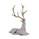 thumbnail image 4 of Figura de alce, escultura animal, resina coleccionable, adorno decorativo de mesa para Blanco sentado, 4 of 9