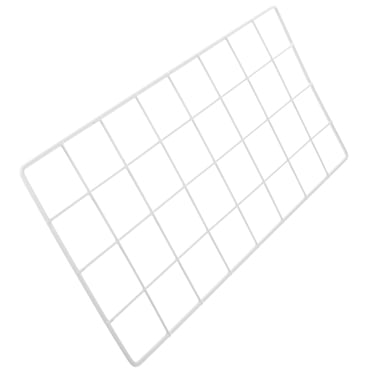 PTOOTP Sturdy White Metal Grid Wall Panel for Hanging Photos and Wall Storage