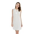 thumbnail image 1 of Robe Tunique Hawaïenne en Lin et Coton pour Femme, Dents de Requin, TG, 1 of 5