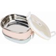 thumbnail image 1 of shiyou-Portable Bento Lunch Box, Stainless Steel Insulated Bento Box Thermos Food Container for Student Children Work (Double Layer), 1 of 4