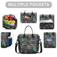 thumbnail image 2 of OBREWU Pioneer Flower Womens Lunch Box for Work,Insulated Large Pioneer Flower Lunch Bag for Women,Loncheras Para Mujer,Leakproof Adult Lunch Bag for Work,Beach,Travel,Picnic,Camping, 2 of 7