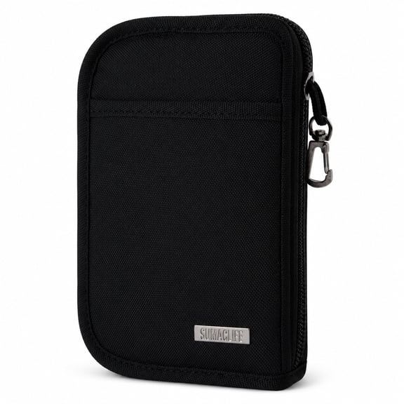 SumacLife Diabetic Supplies Travel Case for Glucose Meter, Test Strips, Lancets and Testing Accessories, Compact Organizer, Black