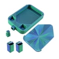 thumbnail image 3 of Bandeja de pintura de diamante con tapa Bandeja de clasificación de cuentas Contenedor de almacenamiento fácil de usar Anti azul y verde, 3 of 9