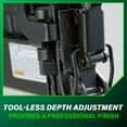 thumbnail image 6 of Metabo HPT Narrow Crown Stapler, Pro-Preferred Pneumatic Power Nailers, Finish Stapler for Furniture & Cabinetry, Lightweight Trim Tool, Ergonomic Design, 18 Gauge, 1/2″ to 1-1/2″ Staples, N3804AB3, 6 of 11