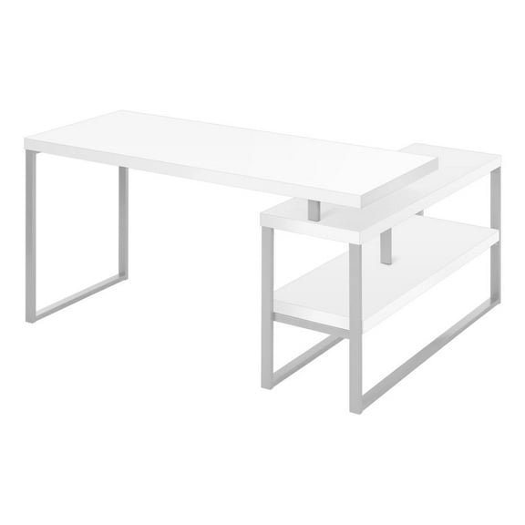 Computer Desk - Corner - 60"L - L Shape - Work - Laptop - White Laminate