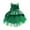 Green, variant on Girls Dress Solid Color O-Neck Tank Beauty Pageant First Beaded Tail Children's Wedding Prom Kids Trendy Sundress