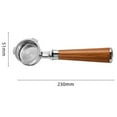 thumbnail image 3 of 51mm Coffee Portafilter Espresso Handle Bottomless Wooden Handle Filterholder, 3 of 9