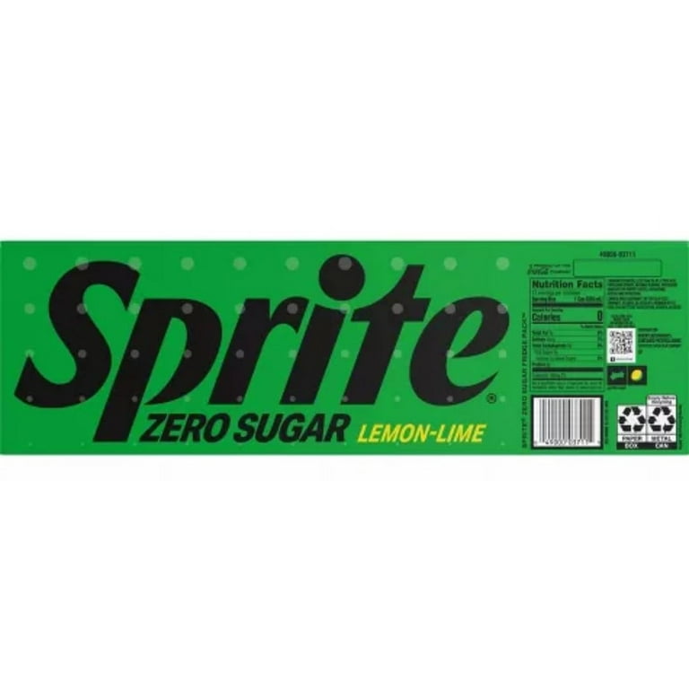 Sprite Zero Sugar Soda Cans, Versatile Mixer, 12 Fl Oz, 36 Pack