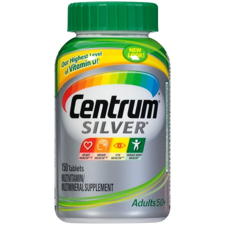 Centrum Silver Adult 50+ (150 Count) Multivitamin / Multimineral Supplement Tablets