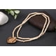 thumbnail image 4 of Kamada Combination of Shri Radha round pendant tulsi mala and exquisite Radha krishna pan Tulsi (basil) mala,Spritual Pendant Necklace for Women and Men, 4 of 5