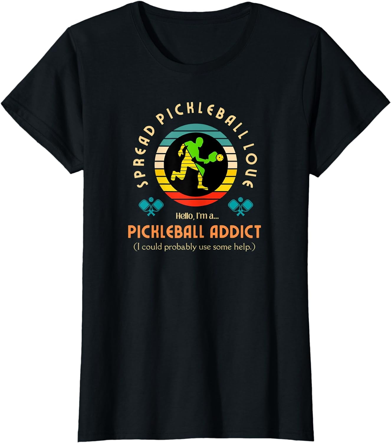 Love Pickleball Pickleball Addict Spread Pickleball Love TShirt