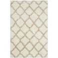 thumbnail image 6 of SAFAVIEH Indie Careen Geometric Polyester Shag Area Rug, Ivory/Light Beige, 6'7" x 9'2", 6 of 7