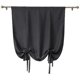 thumbnail image 1 of Set Of 1 Short Solid Blackout Curtain To Tie Solid Color Roman Curtain For Small Windows, 1 of 5