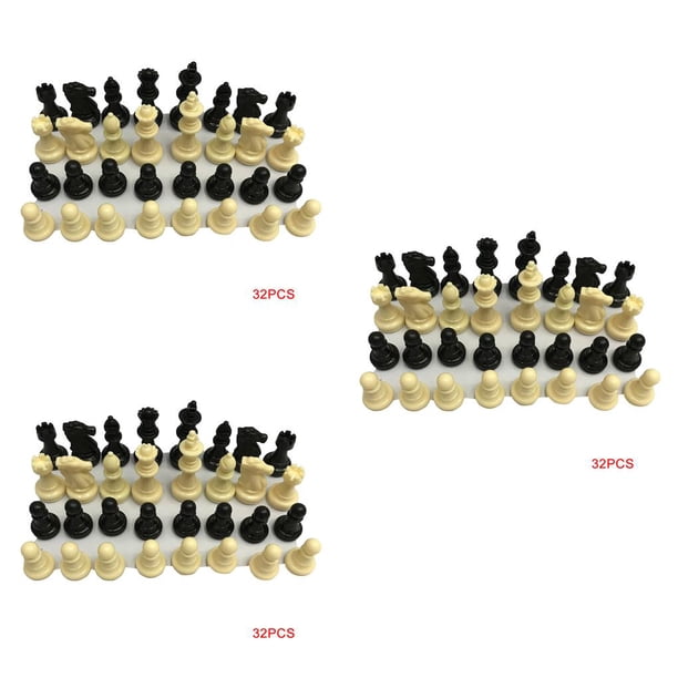 Bewildely 32 Pieces Chesses Pawn Workmanship Figures Widely Prop Family Gaming Sweet Gift Craftsmanship Applicable Set Chessmen Games Type1 NO1