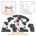 thumbnail image 4 of Lsque Black And White Sheeps Print Christmas Tree Skirt, Tree Skirt with Ties or Velcro, Perfect for Holiday Decorations, Halloween, and New Year-30", 4 of 7