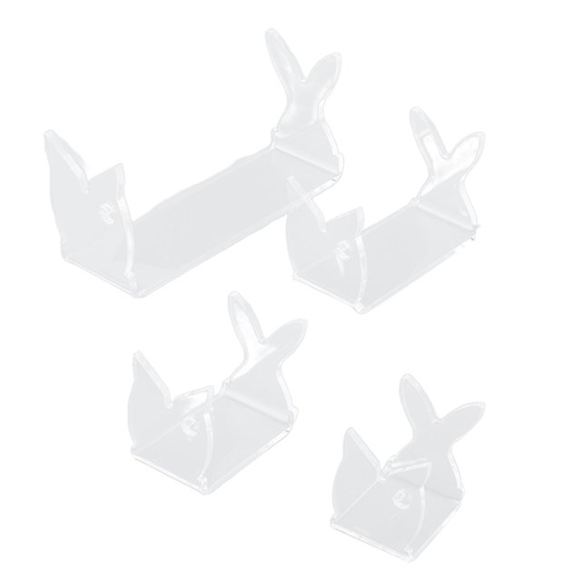Lures Set Of 4 Fishing Lure Display Rack With Balanced Base Acrylic Transparent Bait Display Stand For Baits Lure Display
