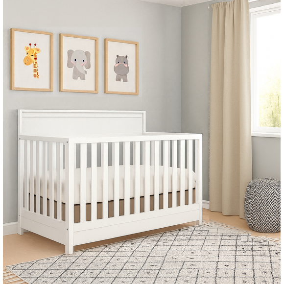 Concord Baby Brady 4-in-1 Crib with Drawer – white
