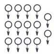 thumbnail image 2 of hometrends Clip Rings, 5/8 in. - 3/4 in. Diameter, 14-Pack, 2 of 4