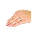 thumbnail image 2 of Crucible Jewelry Men's Brushed Finish Two Tone Titanium Ring (8mm), 2 of 4