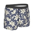 thumbnail image 4 of Uemuo Lilies Flowers Pattern Men's Boxer Briefs,Trunk Anti-Chafing,Comfortable, Durable, and Stylish Underwear-Large, 4 of 9