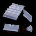thumbnail image 2 of 50 Pcs Plastic Wire Shelf Label Holders,Clear Price Tag Holder with Double Snap Lock Closure - Reusable Plastic Basket Label, 2 of 5