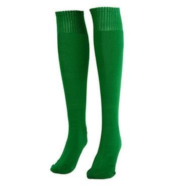 Happydeer Men Soccer Socks Knee Socks Sports Socks Solid Color Anti-slide Spandex Mens Socks for Sports 1 Pair (Green)