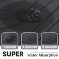thumbnail image 4 of CHAKMEONE Bathroom Rug Sets 5 Piece,Non Slip Bath Mat Set with U-Shaped Toilet Rug,Super Absorbent Memory Foam Bathroom Floor Mats for Shower,Tub,Toilet,Black, 4 of 6