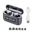 thumbnail image 1 of Auriculares Pantalla digital Auriculares internos inalámbricos verdaderos Auriculares impermeables Auriculares 5.0 compatibles con Bluetooth, Negro Eigraketly EL000334-01B, 1 of 2