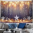 thumbnail image 1 of Tapiz de muñeco de nieve de Navidad colgante de pared Papá Noel regalos bohemios Hippie ambiente festivo decoración del hogar, 1 of 4