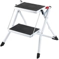 thumbnail image 1 of Escalera VEVOR, 2 peldaños, 150 kg de capacidad, acero plegable, 1 of 9
