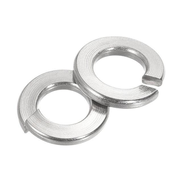 Unique Bargains 1/4-Inch 304 Stainless Steel Split Spring Lock Washer 25 Pack