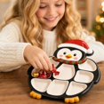 thumbnail image 6 of Wooden Christmas Penguin Platter Boards Holiday Tray Serving Dish Wood Decorative Christmas Cookie Plate Hostess Gifts Ideas Festive Veggie Snack Trays Xmas Decor Food Cheese Board, 6 of 6