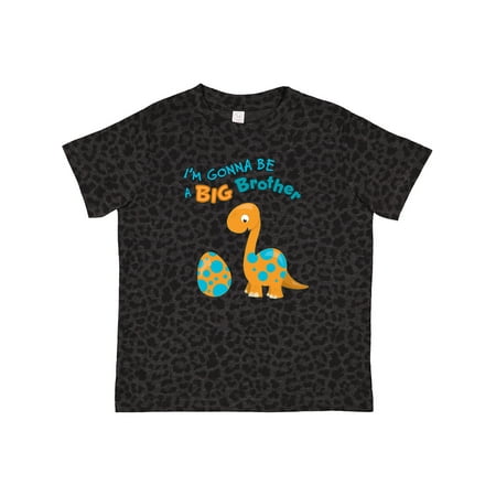 

Inktastic I m Gonna Be a Big Brother Dino Gift Toddler Boy Girl T-Shirt