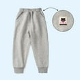 thumbnail image 2 of Babcutegg Toddler Girls Pants Wide Leg Side Pockets Elastic Waist Outfit for Girls Gray, 2 of 3
