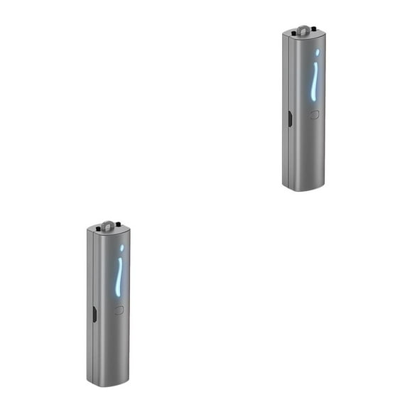 Toystoory Ambientador portátil para coche, para exteriores, senderismo, viajes, recargable, ionizador colgante para el cuello, generador de Gris 2piezas