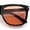 Black - Rose Red, variant on Classic Retro Oversized Horn Rim Hipster Plastic Rectangular Sunglasses Black - Rose Red