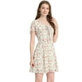 thumbnail image 1 of INSPIRE CHIC Robe en Chiffon à Lacets Florale pour Femmes, 1 of 5