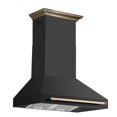 thumbnail image 2 of Forno Aria 36 Inch Wall-Mounted Range Hood in Black, 2 of 5