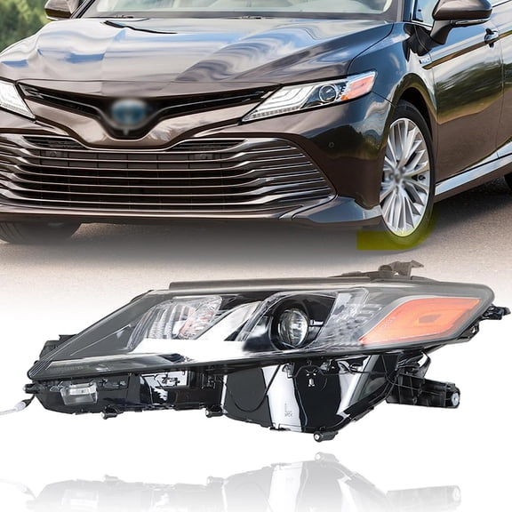 labwork Headlight Assembly Replacement for Toyota Camry L LE SE 2018-2021 Projector Headlights Headlamp Driver Side 8115006C40 TO2502255