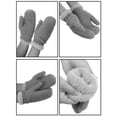 thumbnail image 2 of D&Y Women's Winter Warm Knit Plush Lined Stretchy Snug Fit Mittens, Confetti Lt Grey, 2 of 2