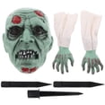 thumbnail image 1 of 1 Juego de adornos de modelo de mano de calavera, estacas de jardín de Halloween, adornos de césped de jardín de terror, 1 of 7