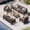 Graphite, variant on 5 Piece Aluminum Outdoor Furniture Set with Coffee Table, Washable Thick Cushions for Porch, Balcony, Deck, Yard, Customized