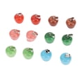 thumbnail image 4 of 12 Uds. Colgante de piedra de cristal, 6 colores, estilo frutal, colgantes de piedra de energía positiva brillante Natural para joyería artesanal, 4 of 5