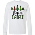 thumbnail image 3 of Inktastic Buon Natale Festive Christmas Trees Long Sleeve T-Shirt, 3 of 5