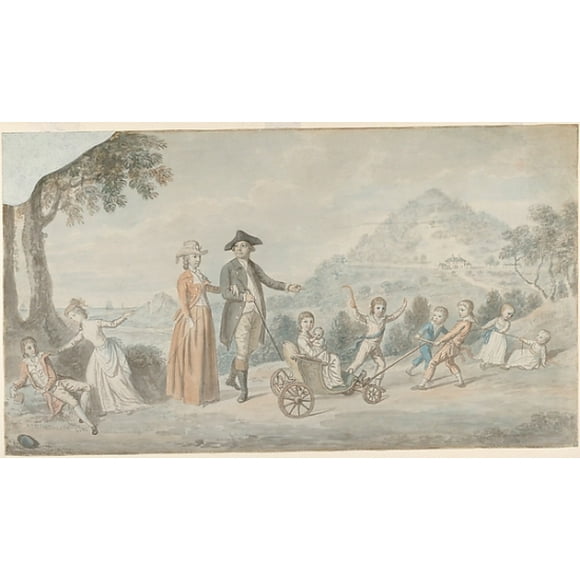 The Family of Sir James Hunter Blair, 1st Baronet (1741  �1787) Poster Print by David Allan (British, Alloa, Scotland 1744  �1796 Edinburgh) (18 x 24)