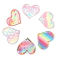 thumbnail image 1 of 6pcs Rainbow Heart Embroidered Patch Applique Sticker, Durable Sew On Patches for Clothes, Jeans, Shirts, DIY Decoration, 1 of 8