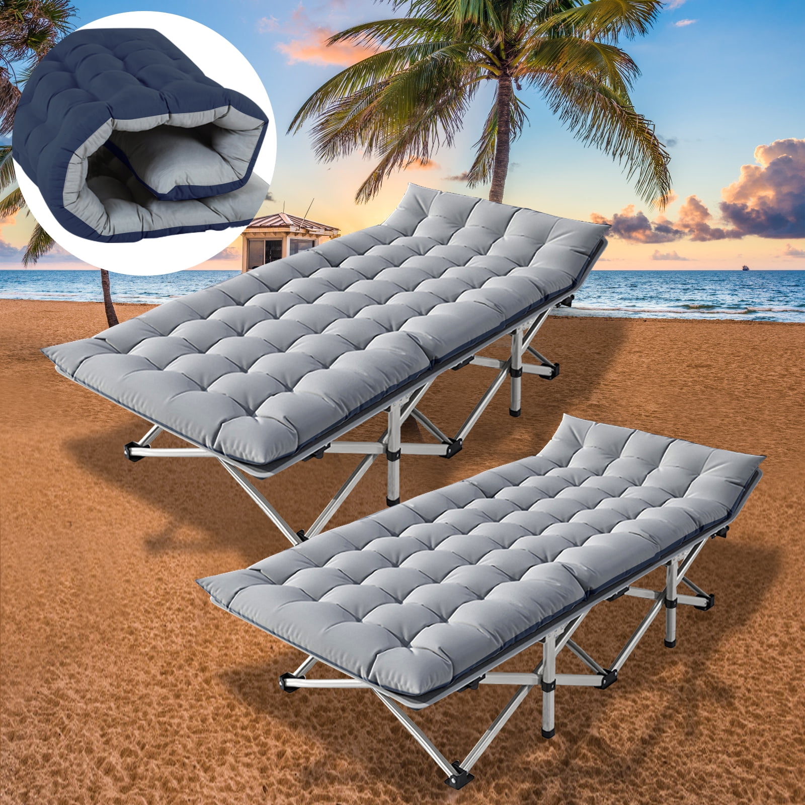 Docred Folding Camping Cots for Adults Heavy Duty cot with Carry Bag