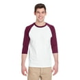 thumbnail image 1 of Gildan Adult Heavy Cotton™ 5.3 oz. 3/4-Raglan Sleeve T-Shirt - G570, 1 of 4
