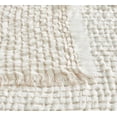 thumbnail image 3 of CREVENT 50"X60" Farmhouse Breathable Soft Waffle Throw Blanket for Couch Chair Bed, Outdoor Blanket for Travelling Wrap (Ivory), 3 of 6