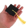 thumbnail image 3 of ColoMX 12 Uds. Gorro de graduación pequeño, adornos para magdalenas, decoraciones de postre para fiesta de graduación, Mini gorros de graduación con borlas, 3 of 8